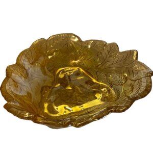 Vintage Logan Berry Carnival Glass Dish by Indiana Glass
